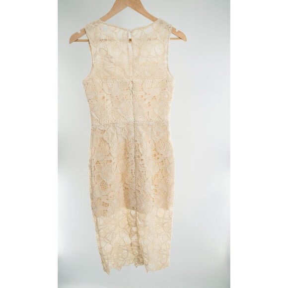 Dress the Population  Avianna Rose Lace Dress | Cream | XS | NWT - Picture 5 of 15
